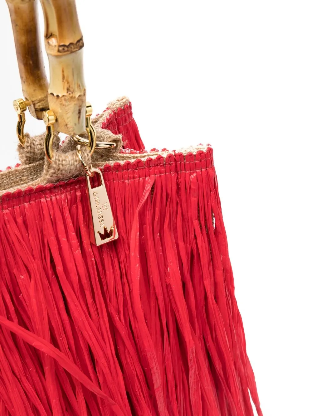 фото La milanesa сумка-тоут с бахромой