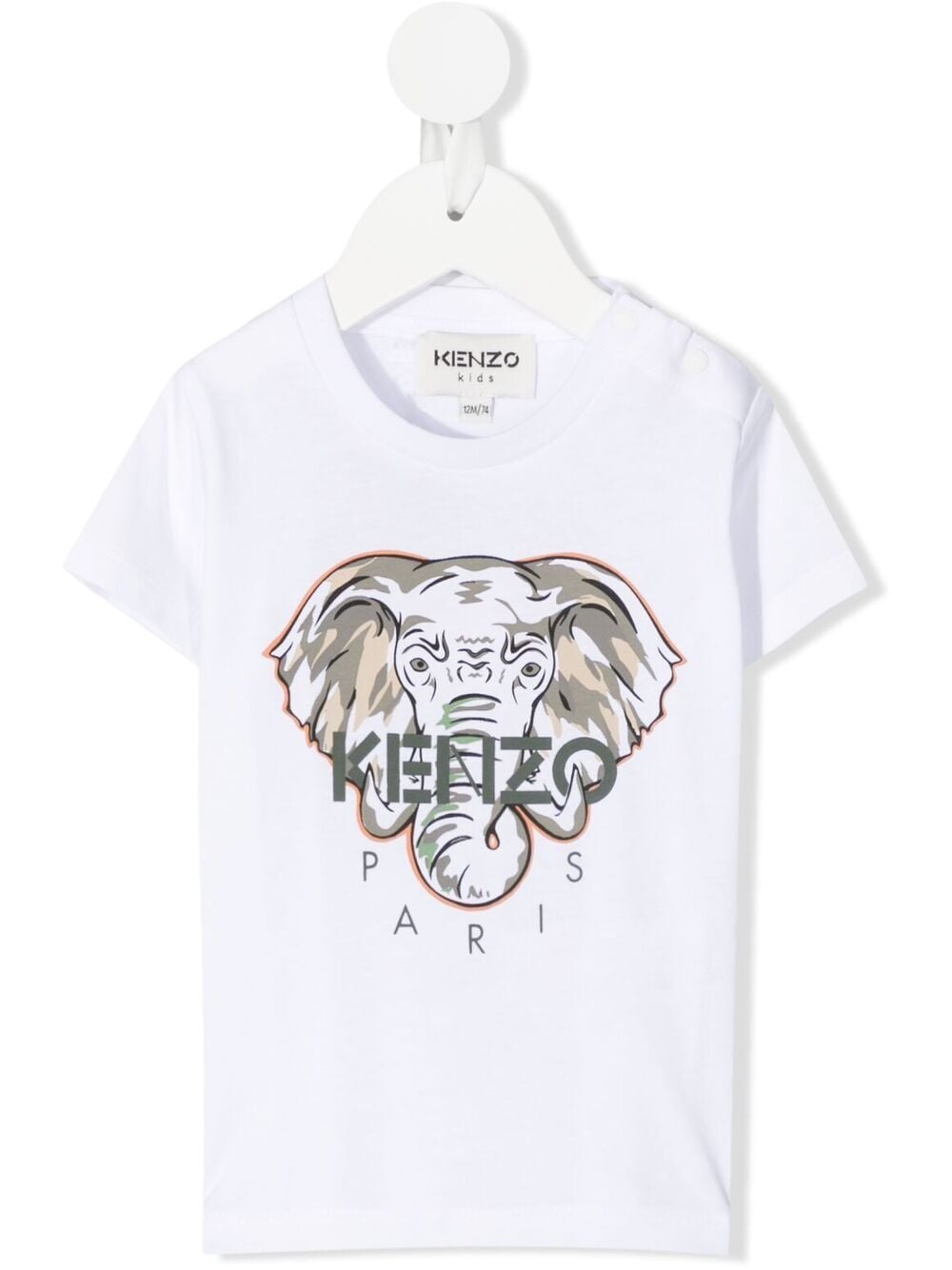 Kenzo Babies' Logo-print Short-sleeve T-shirt In 白色