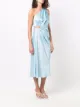 Materiel robe en soie à design à une épaule