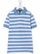 Image 1 of Ralph Lauren Kids stripe-print logo polo shirt