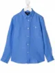 Image 1 of Ralph Lauren Kids Polo Pony-embroidered linen shirt