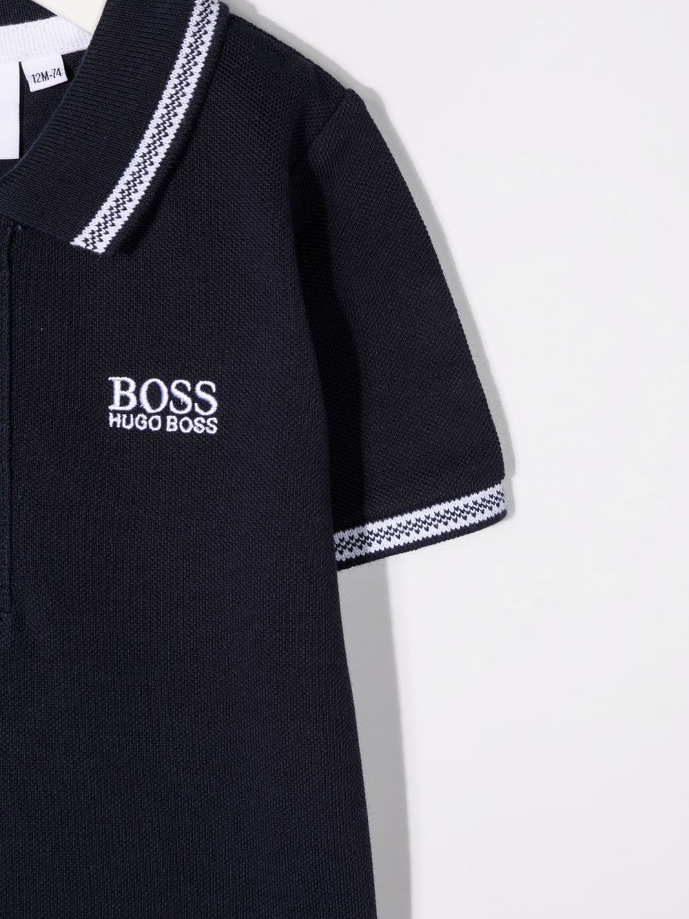 Shop Bosswear Embroidered Logo Polo Shirt In Blue