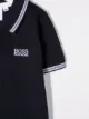 BOSS Kidswear playera tipo polo con logo bordado
