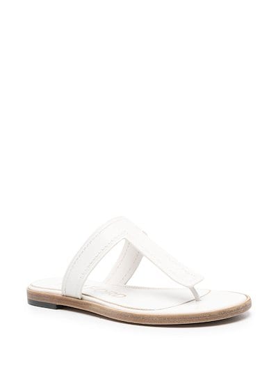 TOM FORD thong-strap flat sandals white | MODES