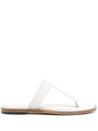 TOM FORD thong-strap flat sandals white | MODES