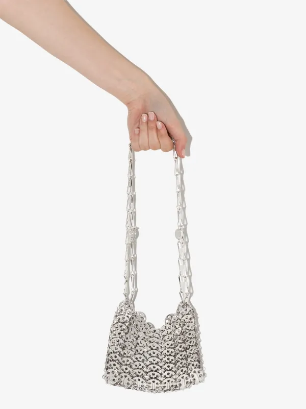 1969 Nano Embellished Shoulder Bag in Red - Rabanne