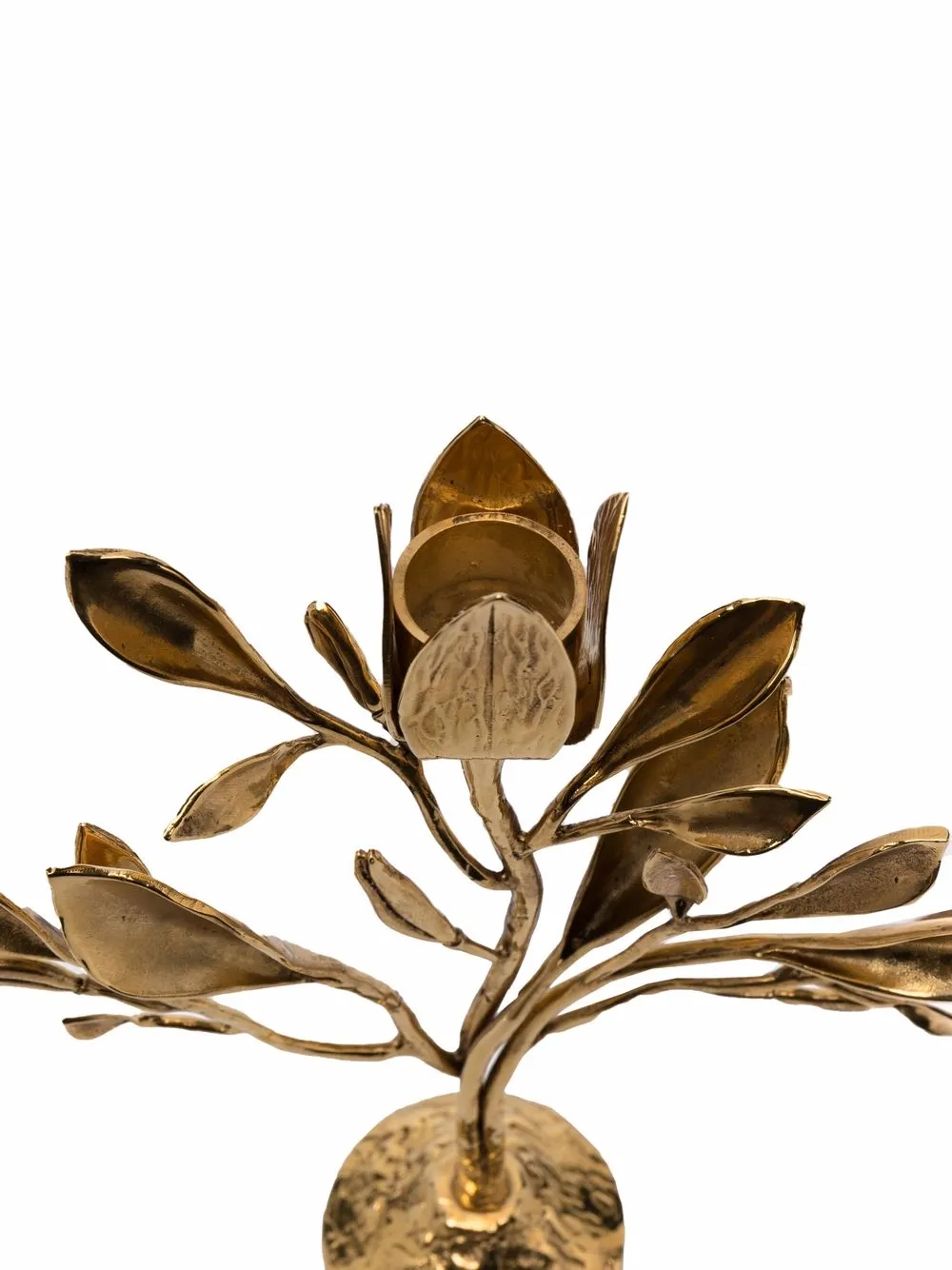 Shop Goossens Foliage Candelabrum In Gold