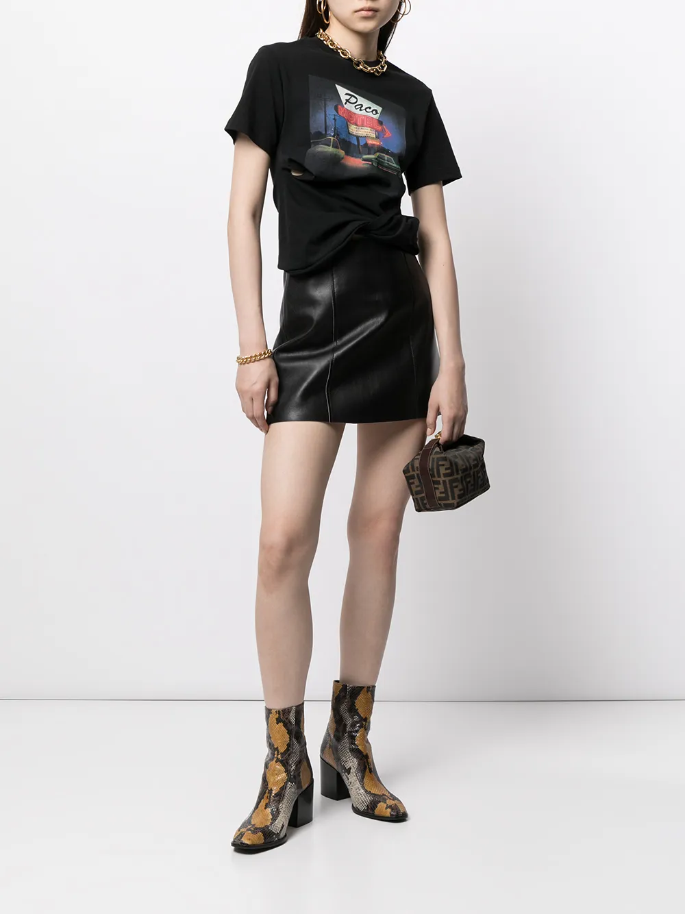 фото Fendi pre-owned косметичка с узором zucca