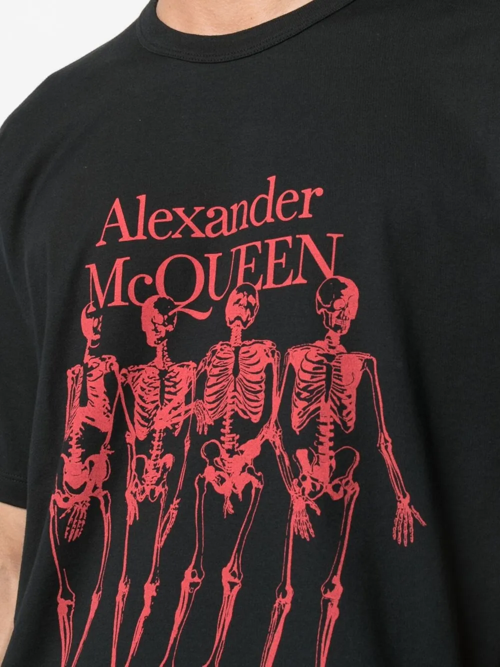 фото Alexander mcqueen футболка с принтом и логотипом