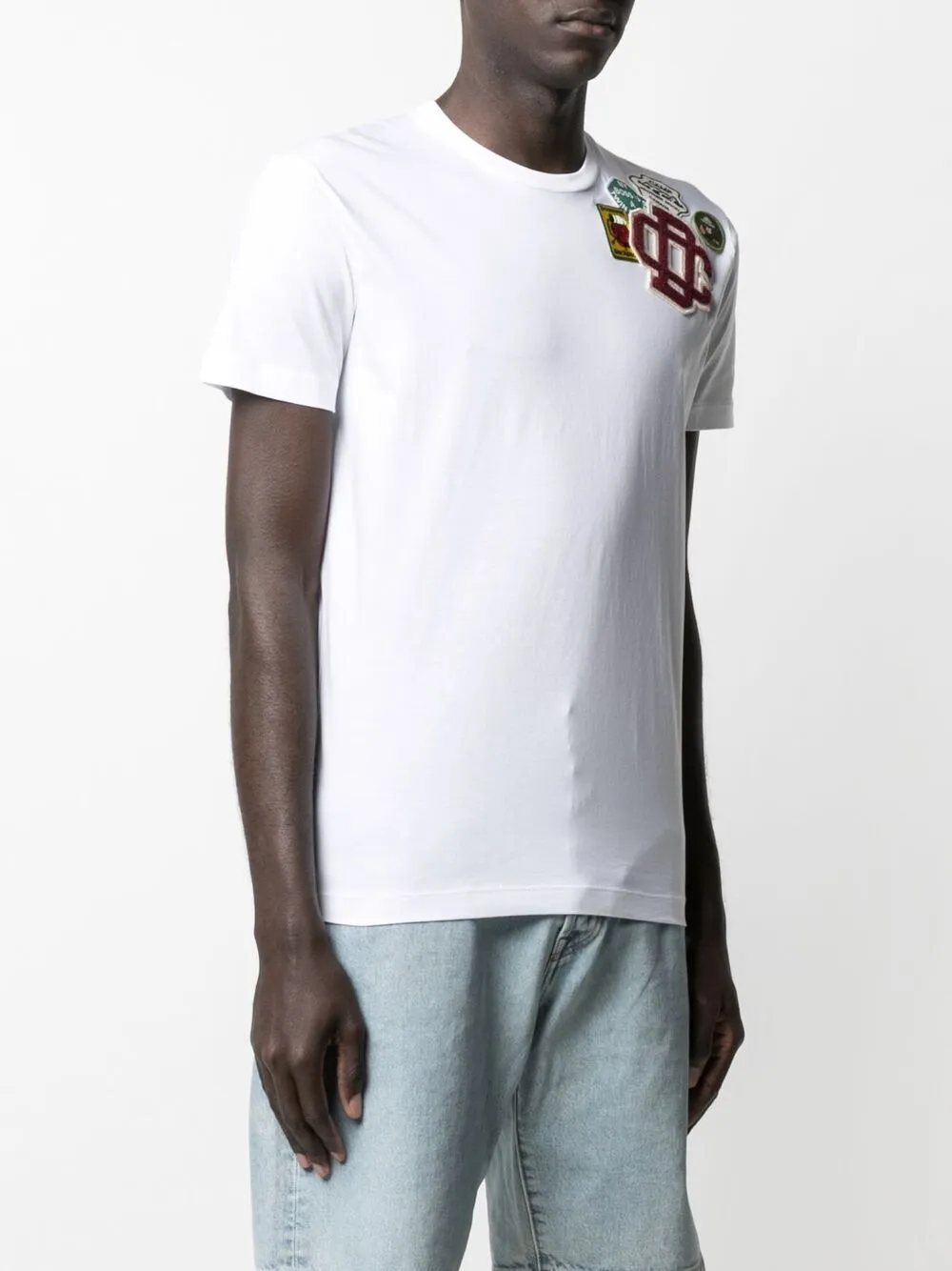 фото Dsquared2 футболка с нашивкой-логотипом