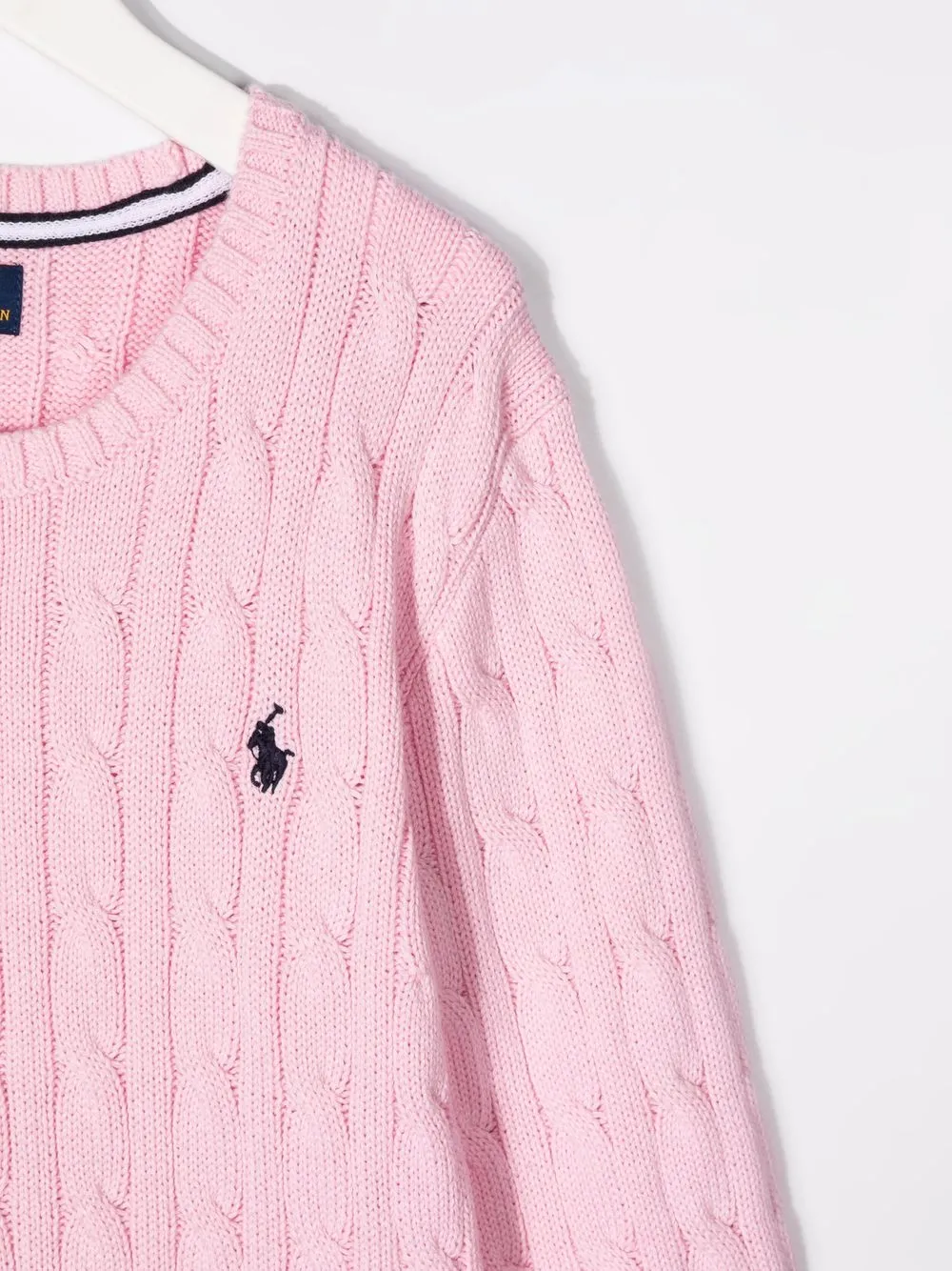 POLO RALPH LAUREN KIDS Kabelgebreide trui Roze