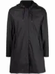 Image 1 of Rains long-sleeve drawstring-hood raincoat