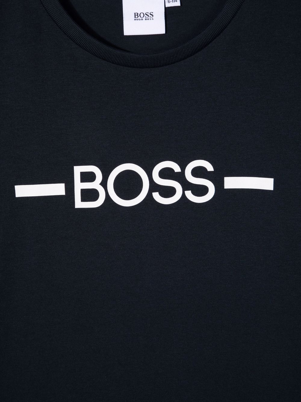 Shop Bosswear Logo-print Cotton T-shirt In Blau