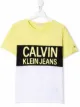 Image 1 of Calvin Klein Kids logo-print cotton T-Shirt