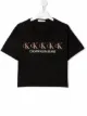 Image 1 of Calvin Klein Kids embroidered logo T-shirt