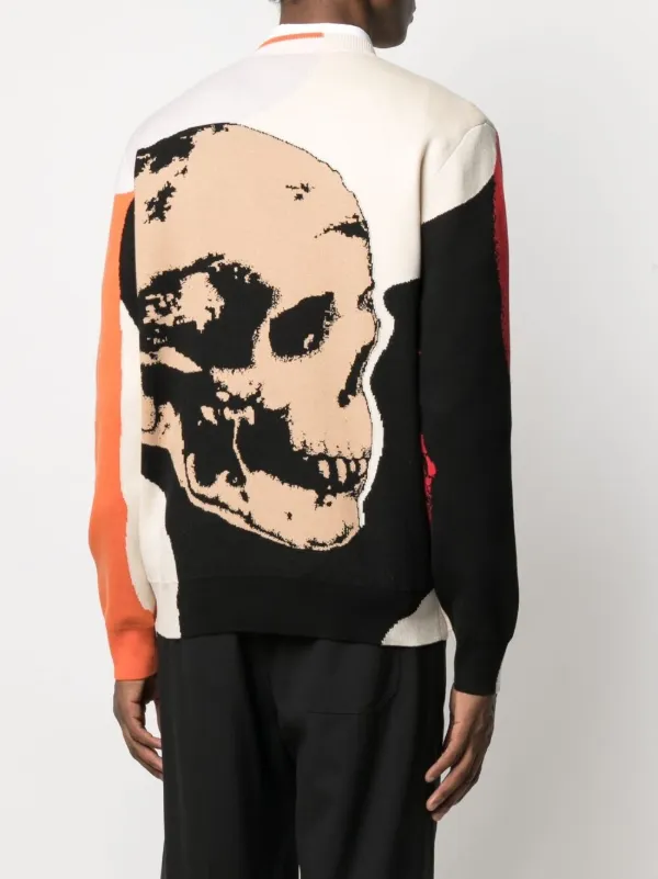 Alexander McQueen skull-intarsia jumper 