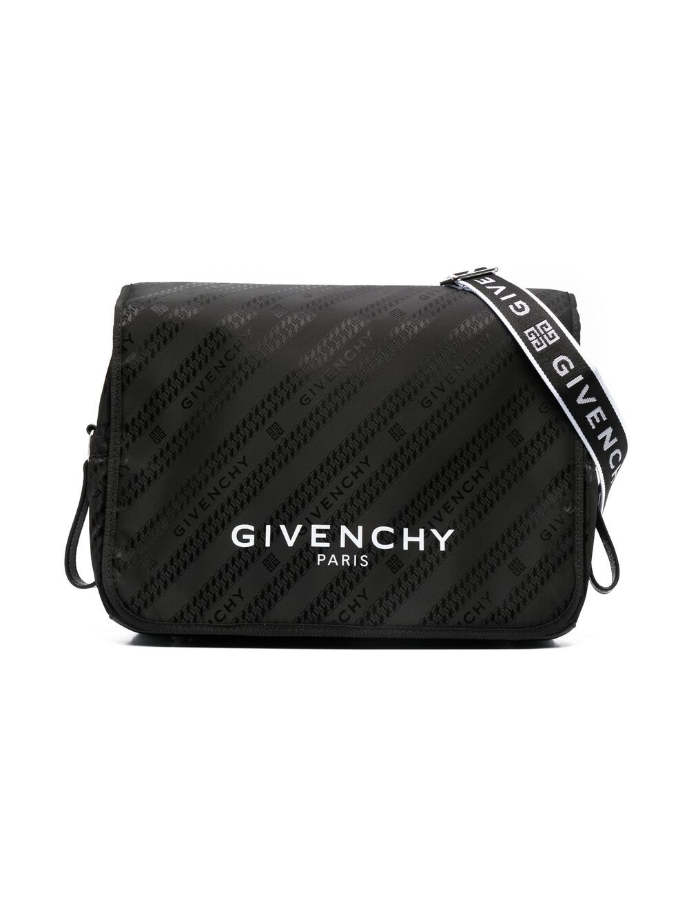 Shop Givenchy Kids Chaîne logo print changing bag with Express Delivery ...
