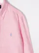 Ralph Lauren Kids Polo Pony-embroidered linen shirt