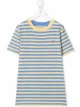 Image 1 of Ralph Lauren Kids stripe-print logo T-shirt