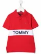 Image 1 of Tommy Hilfiger Junior logo tape short-sleeve polo shirt