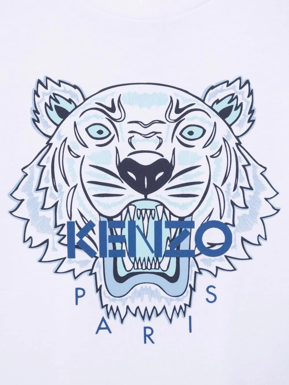 фото Kenzo kids футболка с принтом tiger