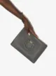 Salvatore Ferragamo Gancini-debossed leather clutch bag