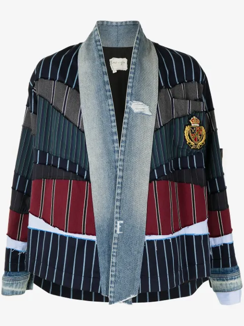 Greg Lauren Jack met patchwork en lange mouwen