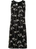 CHANEL Pre-Owned 1998 floral print knee-length dress - Black