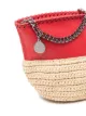 Stella McCartney Mini Falabella Schultertasche aus Bast