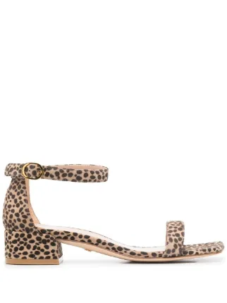 stuart weitzman leopard sandals