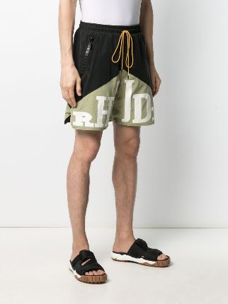 two-tone logo-print shorts展示图