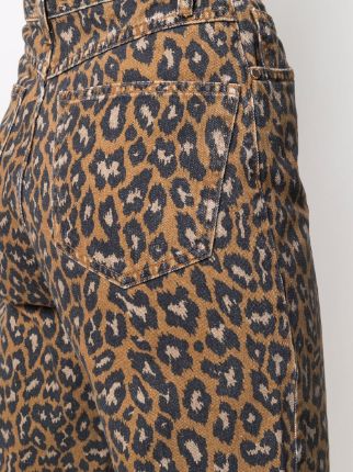 leopard-print cropped jeans展示图