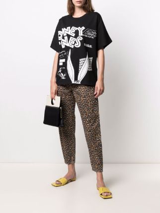 leopard-print cropped jeans展示图