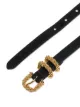 BY FAR D-buckle slim belt