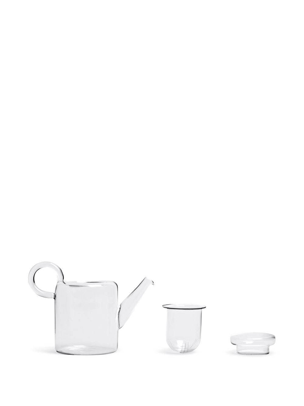 Shop Ichendorf Milano Piuma Large Glass Teapot In White