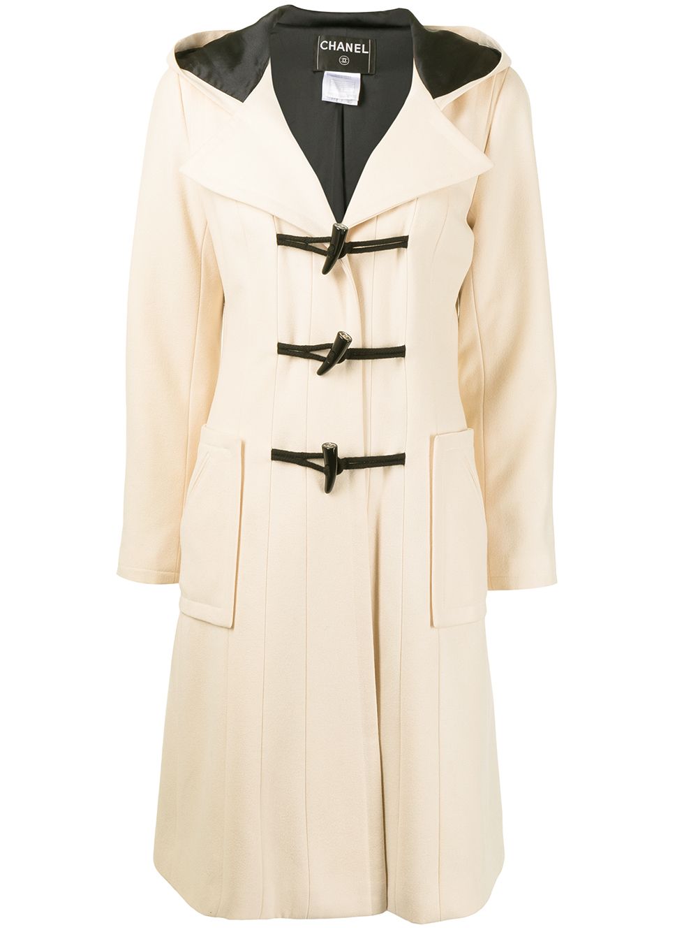 Pre-owned Chanel 2006 Hooded Duffle Coat In Neutrals