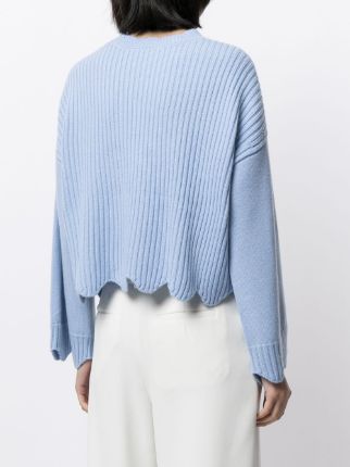 scallop trim crop jumper展示图