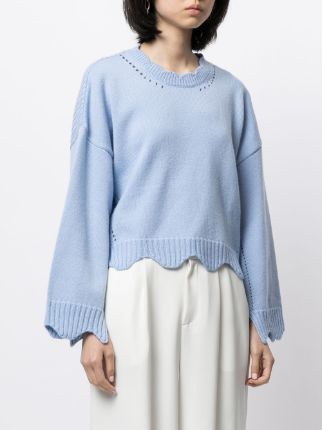 scallop trim crop jumper展示图