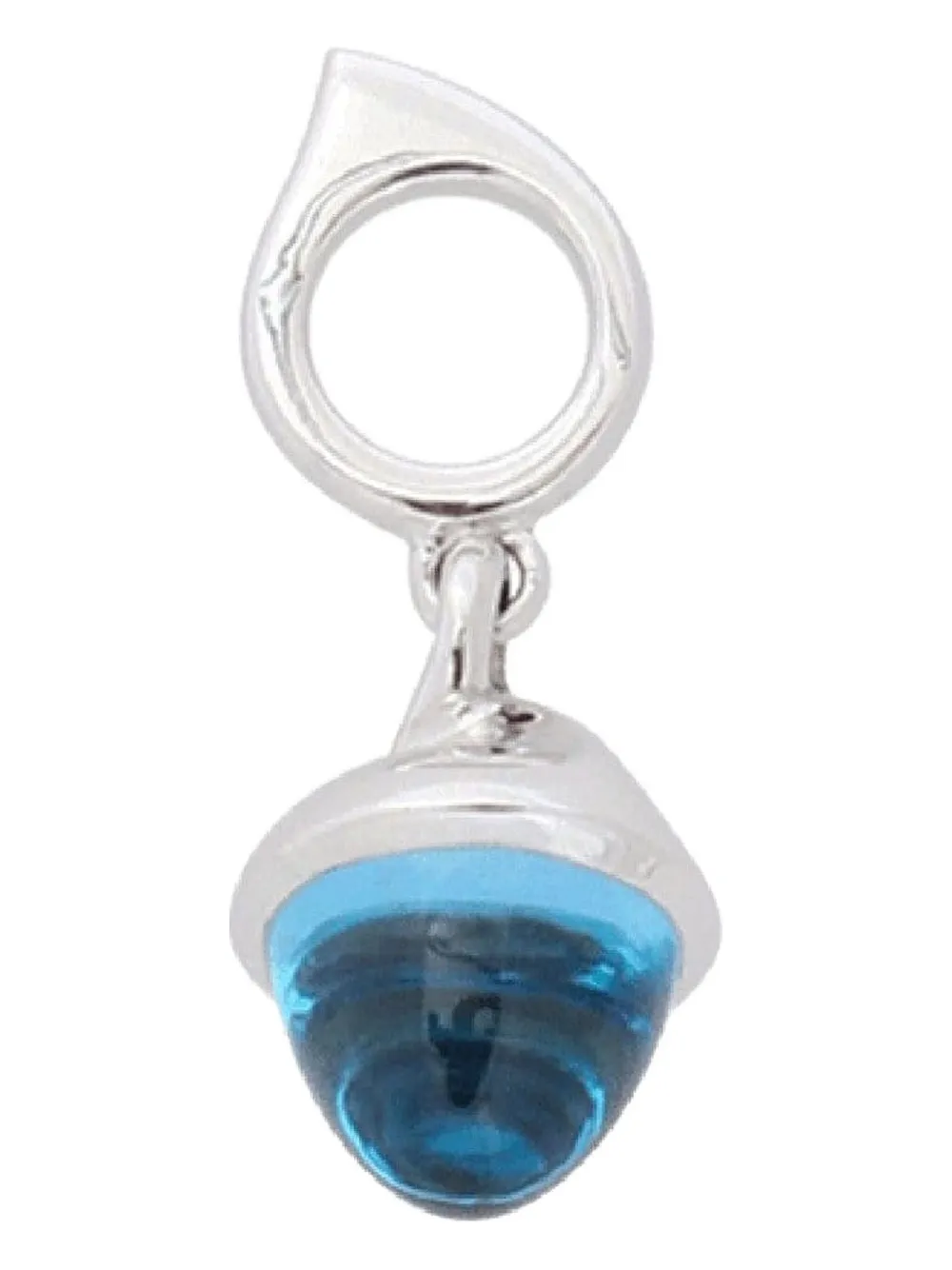 Tamara Comolli 18k White Gold Mikado Flamenco Topaz Pendant In Metallic
