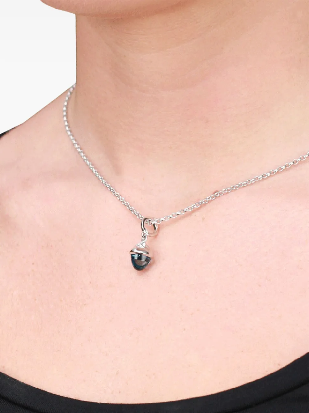 TAMARA COMOLLI 18K white gold Mikado Flamenco topaz pendant | Image 2