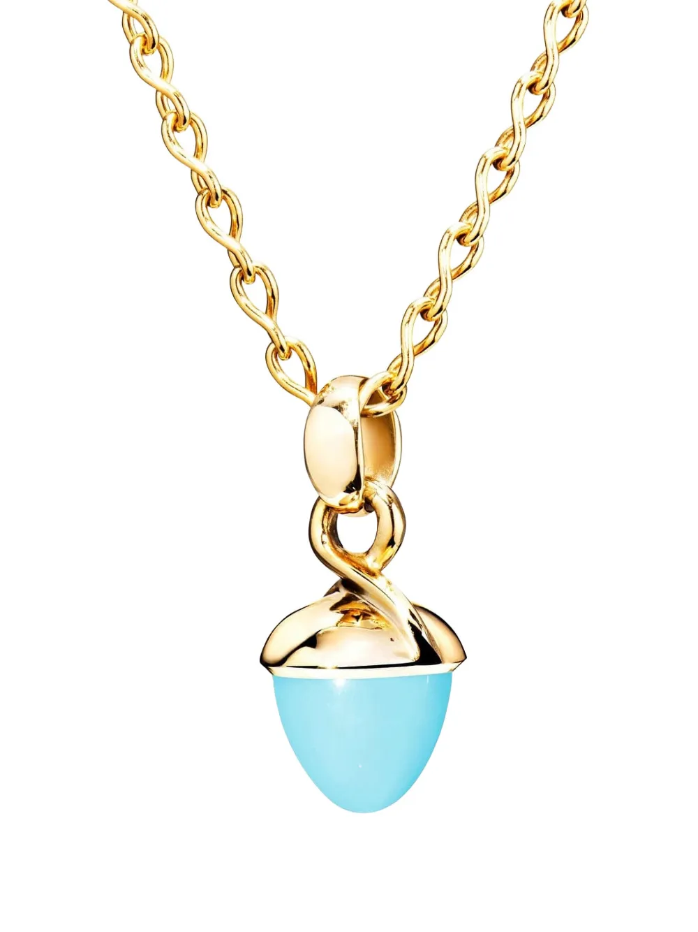 TAMARA COMOLLI Turquoise Mikado Bouquet Pendant - Oro