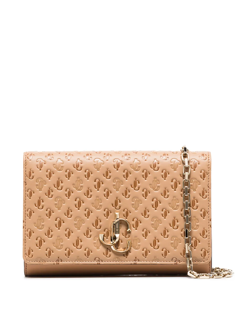 Image 1 of Jimmy Choo small Varenne embossed shoulder bag