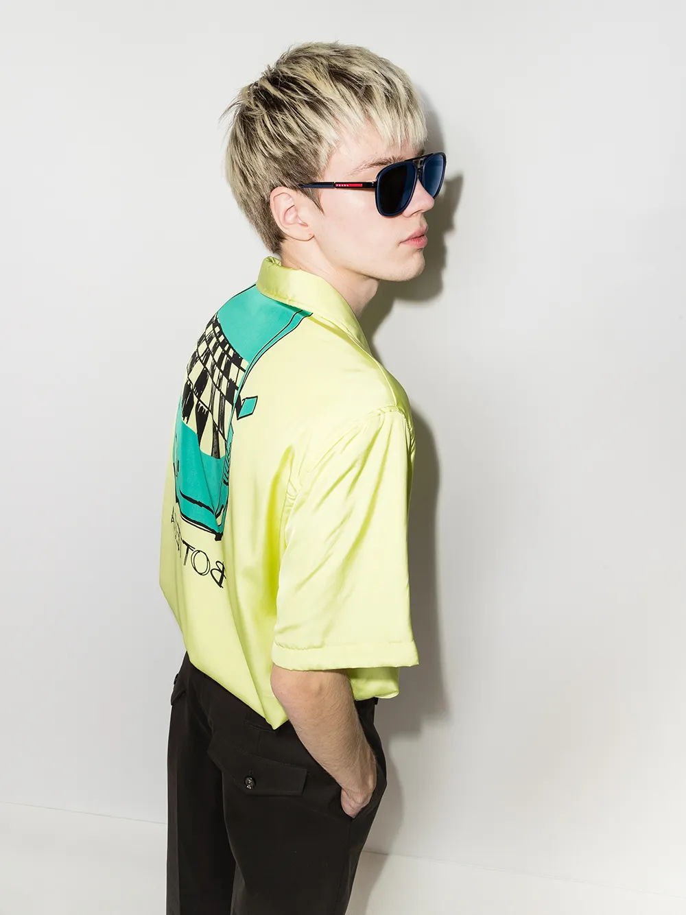 Image 2 of Prada Eyewear Linea Rossa aviator-style sunglasses
