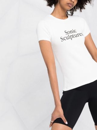 Sonic Sculptures ribbed T-shirt展示图