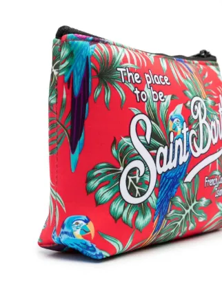 Aline tropical-print make-up bag展示图