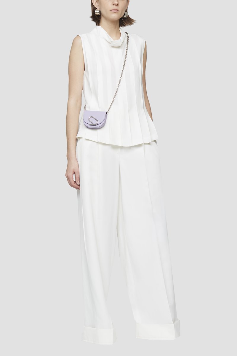 Knife Pleated Tank-white #0 Knife Pleated Tank, IVORY Synthetic->viscose Knife Pleated Tank from 3.1 Phillip Lim. - 0
