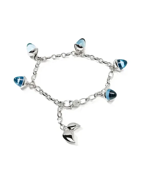 TAMARA COMOLLI 18kt white gold Mikado Flamenco topaz bracelet