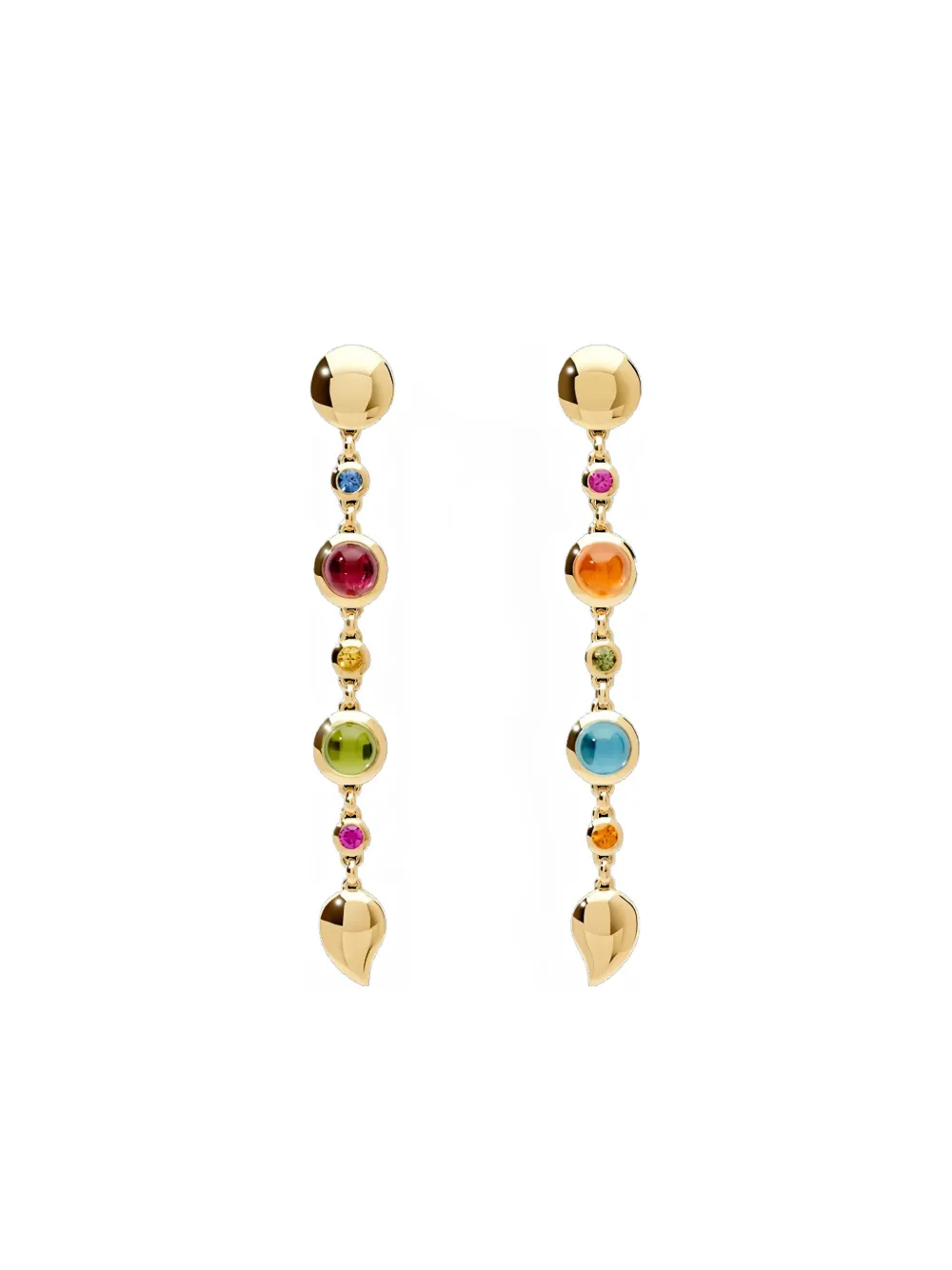 TAMARA COMOLLI aretes Bouton en oro amarillo de 18kt con zafiros | dorado | Image 1