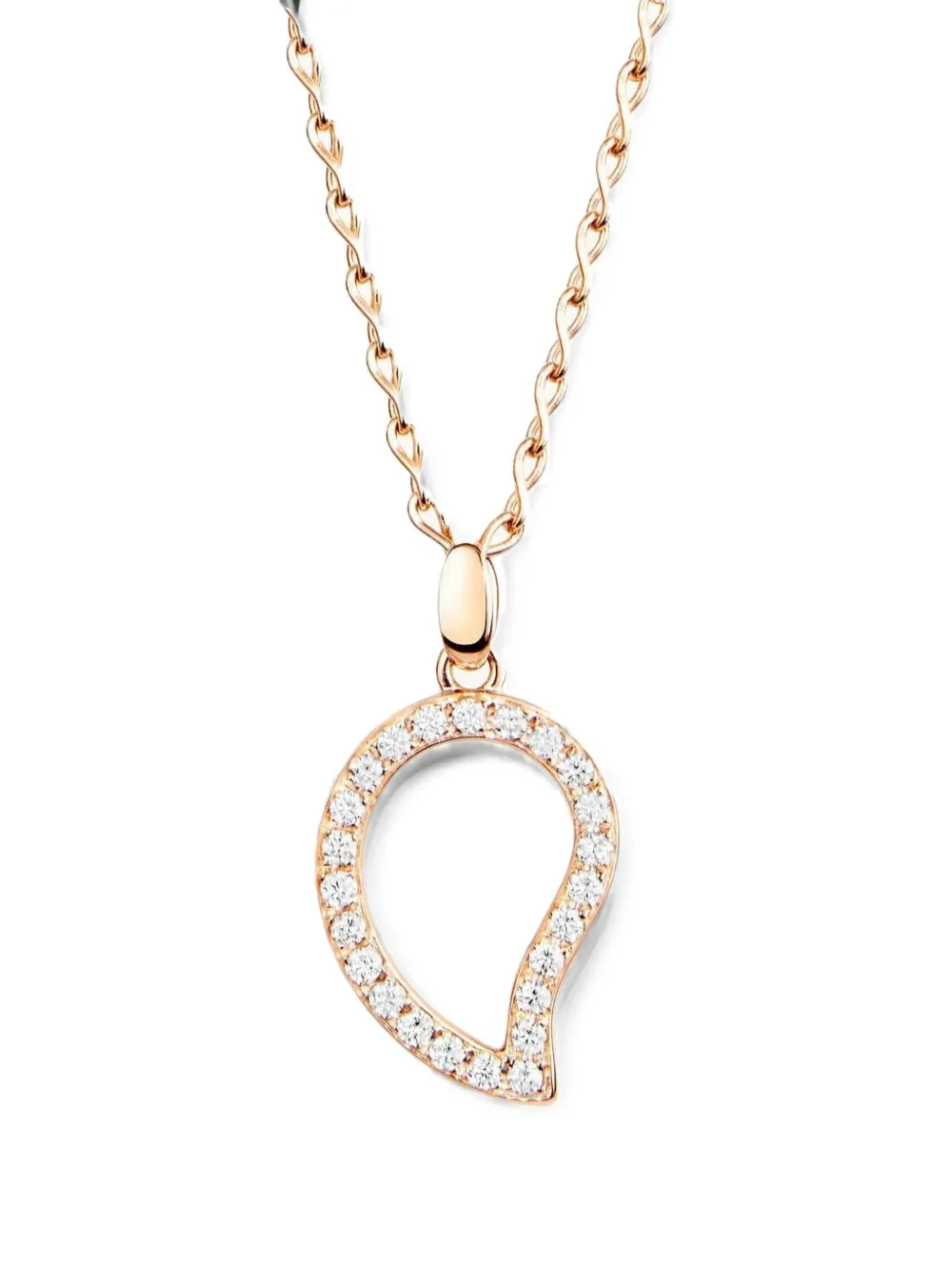 TAMARA COMOLLI Large Paveline Drop Pendant - Rosa