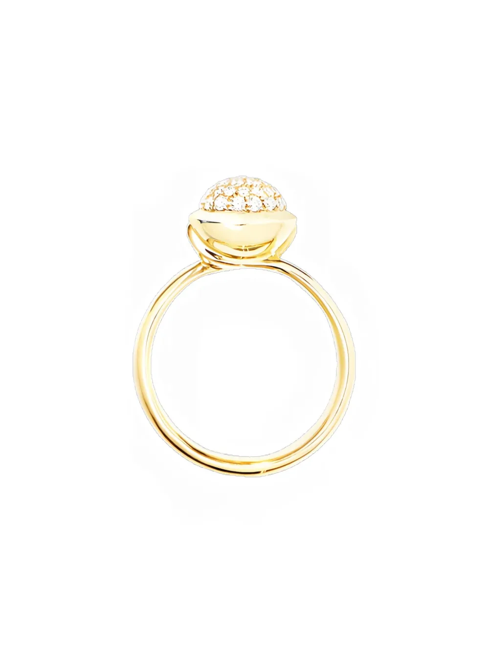 Tamara Comolli 18k Yellow Gold Bouton Diamond Ring In Gold